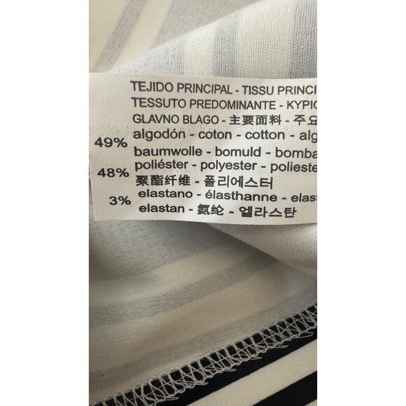 2/$30 ZARA Trafaluc Medium Strapless Navy & White Striped Romper Dress Shorts - Picture 12 of 15